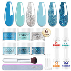 eodci front packaging showing glitter blue snow set and gift-ready appeal