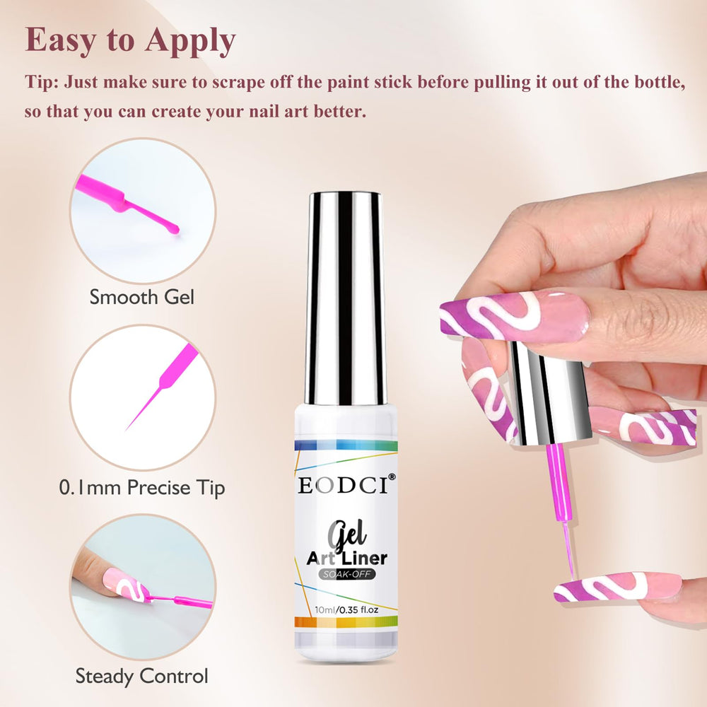 eodci glitter detail sparkling gel texture for festive accents and high-impact shine