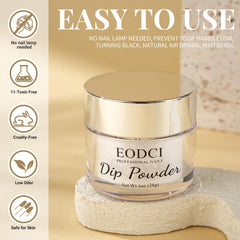 eodci close-up powder texture showing fine glitter and smooth application benefit