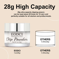 eodci finished French manicure showing long-lasting glossy result
