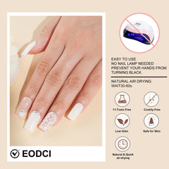 eodci kit layout with brush base and activator for simple application