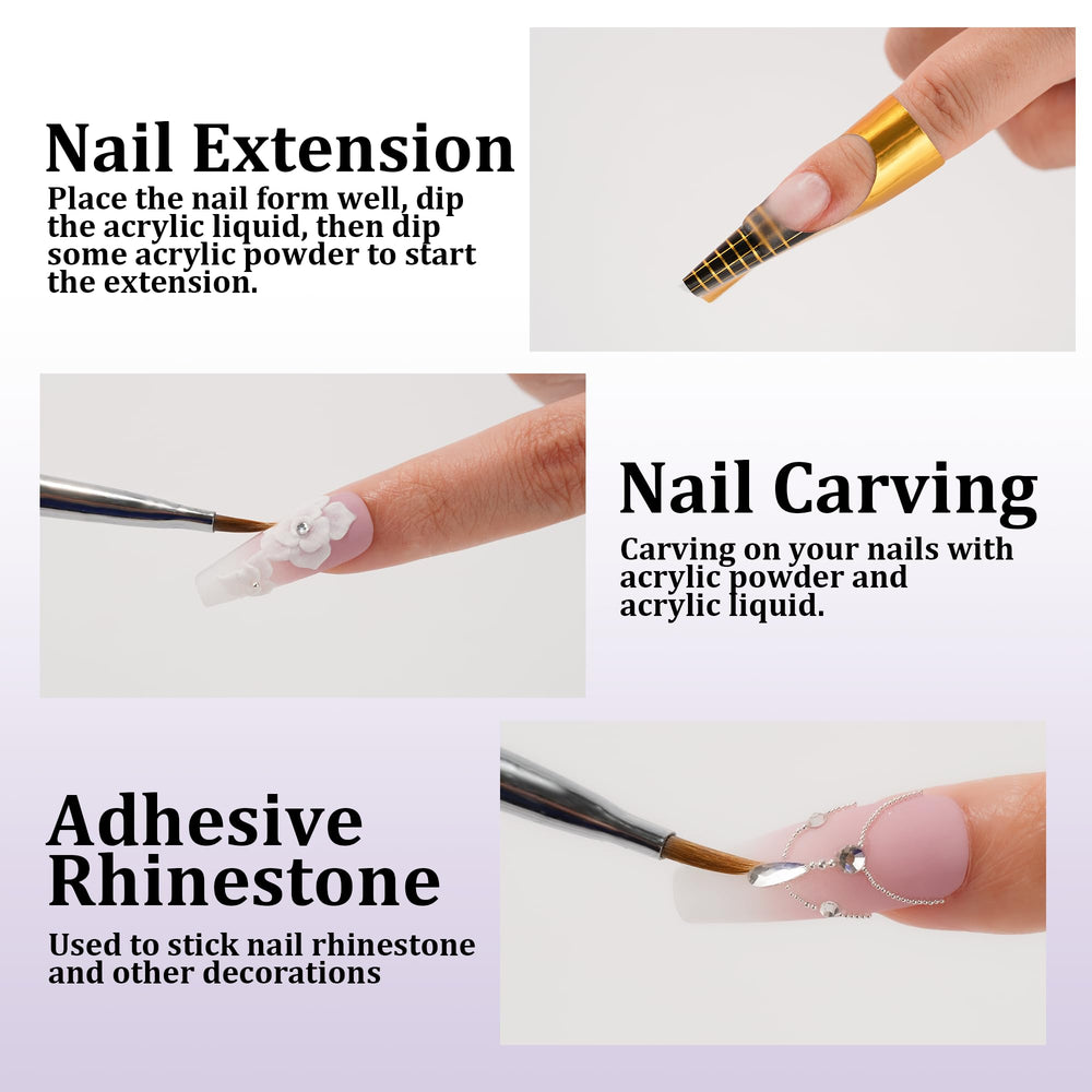 eodci pouring monomer onto brush for smooth application benefit