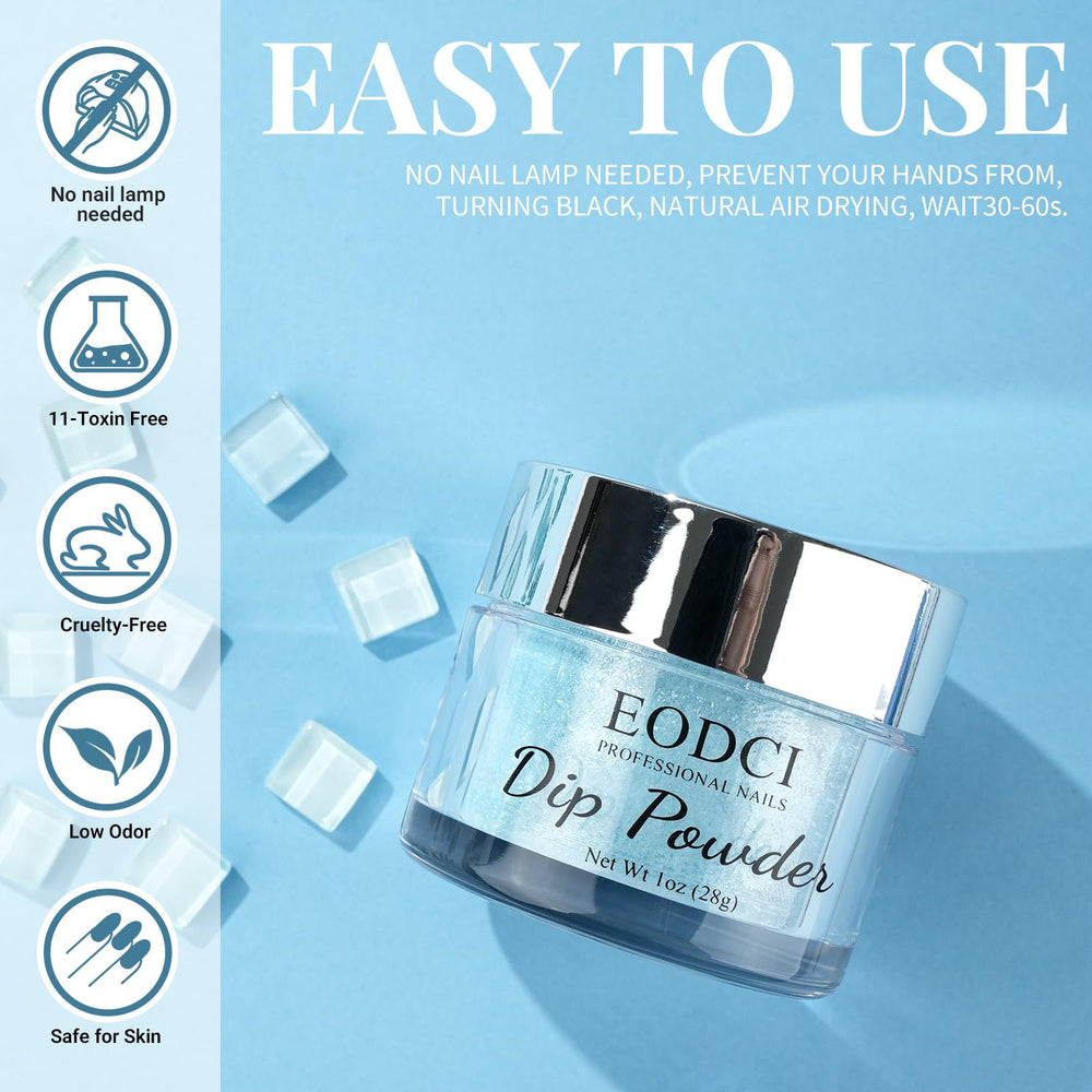 eodci hand dipping into jar demonstrating no-lamp use and simple at-home process