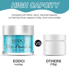 eodci close-up texture of glitter powder, shows smooth consistency for easy application
