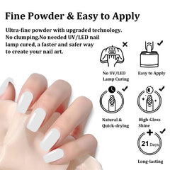 eodci white on manicure station with tools showing salon-quality DIY convenience