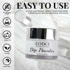 eodci white powder close-up texture highlighting fine particles for smooth coverage