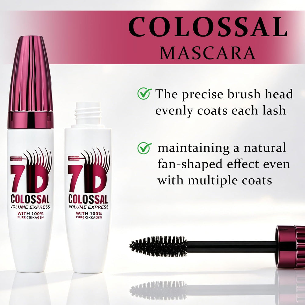 EOIRULA mascara beside ruler showing compact professional size