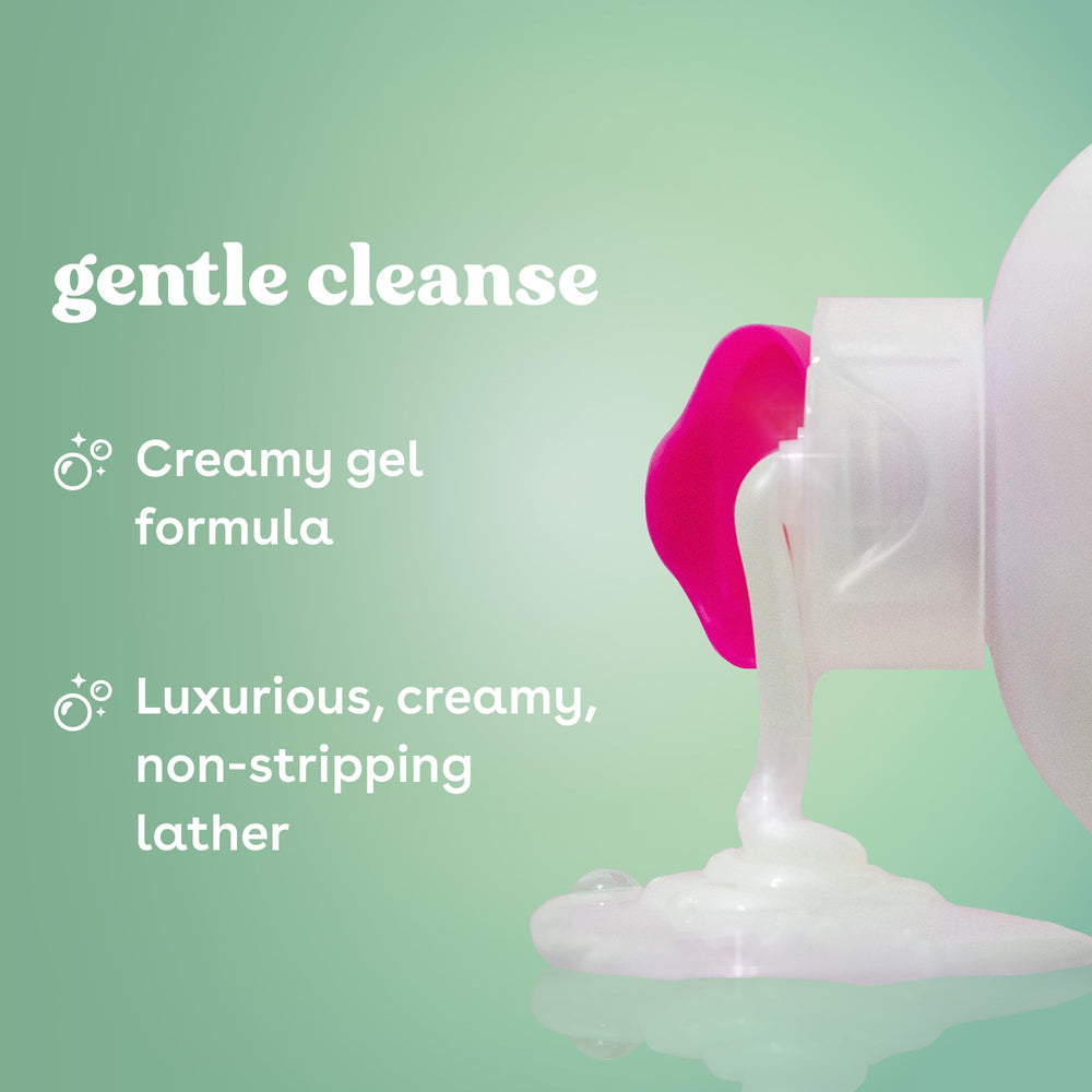 eos bottle pump dispensing creamy pistachio gel for easy use