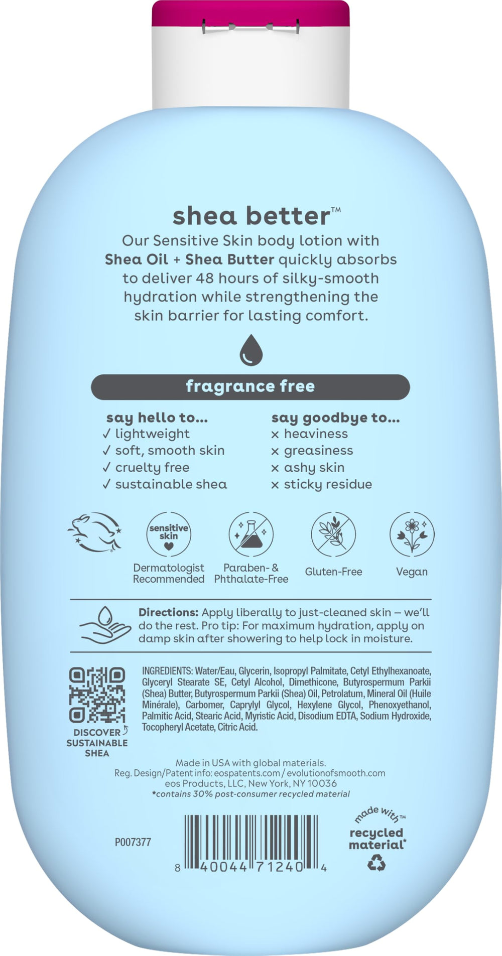 eos lifestyle bathroom scene showing daily moisturize routine benefit