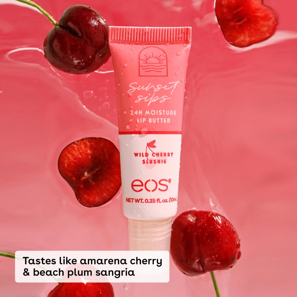 eos close-up of smooth balm texture, shows rich conditioning from butters