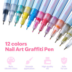EpenGo pen used on press-on nails to create salon-style looks quickly