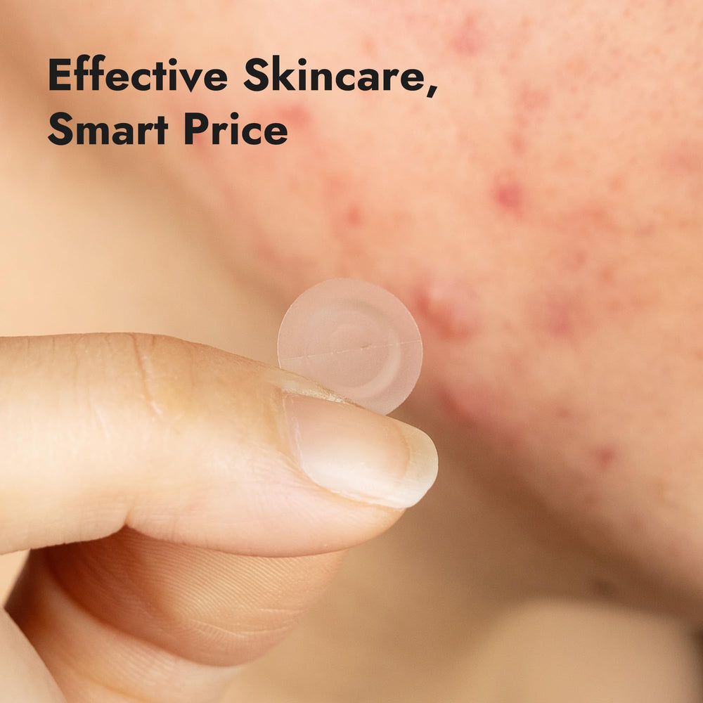 Epielle clear patch under light makeup illustrating invisible daytime wear
