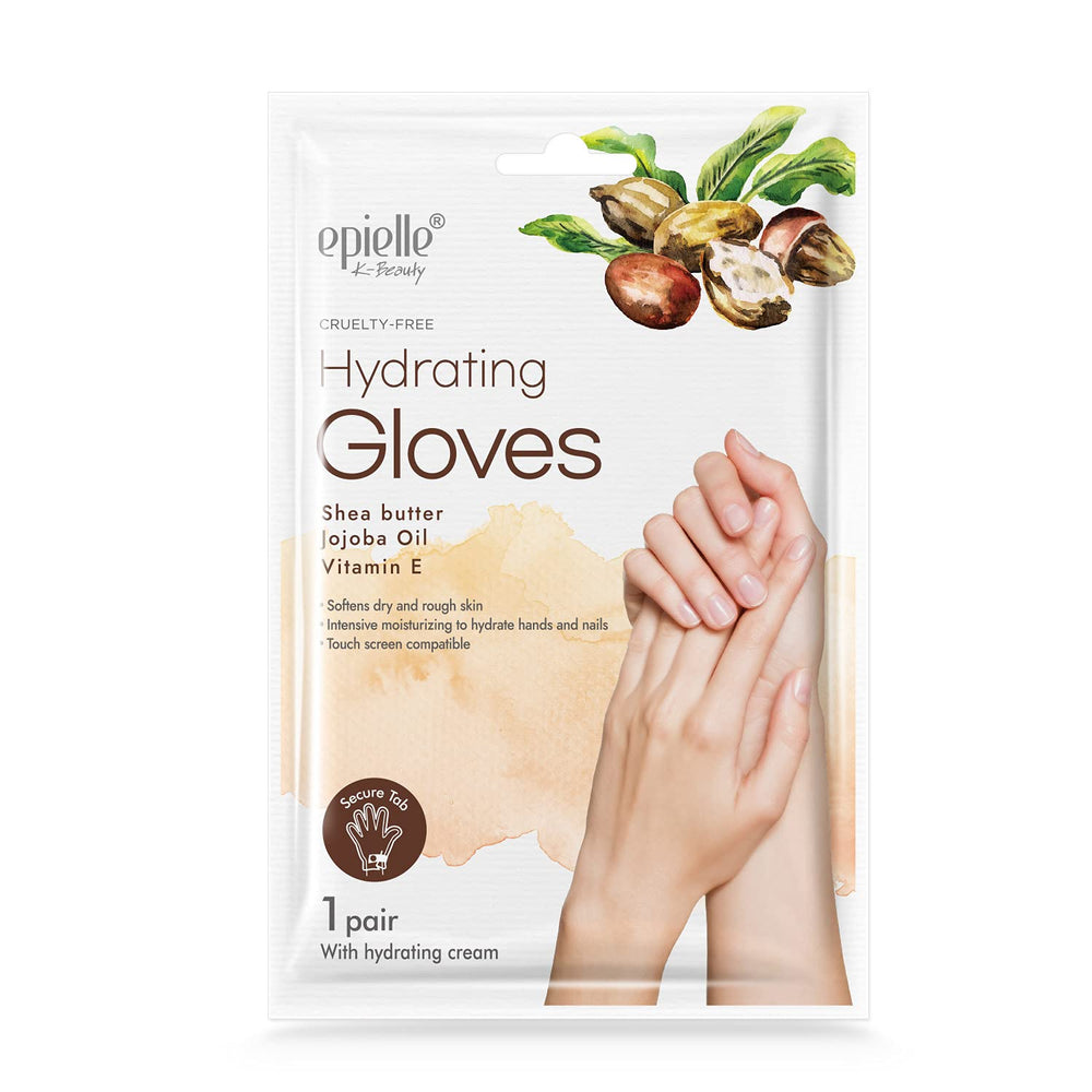 Epielle ingredient label displaying shea butter, jojoba, collagen benefits