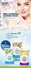 Epielle wipe removing waterproof mascara with ease and less rubbing