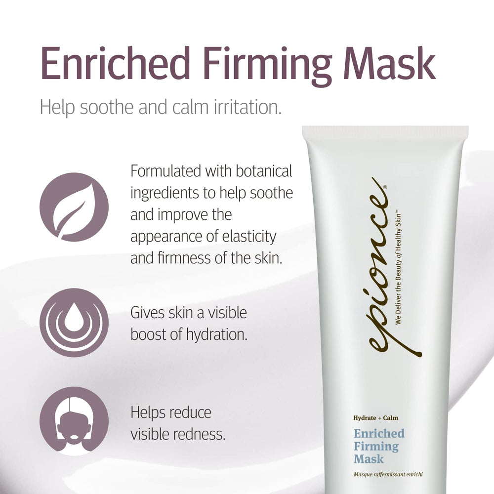 Open jar close-up of Epionce mask texture delivering rich, nourishing moisture