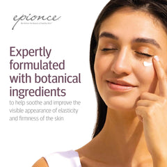 Spoon of shea butter beside Epionce mask to emphasize nourishing lipid content