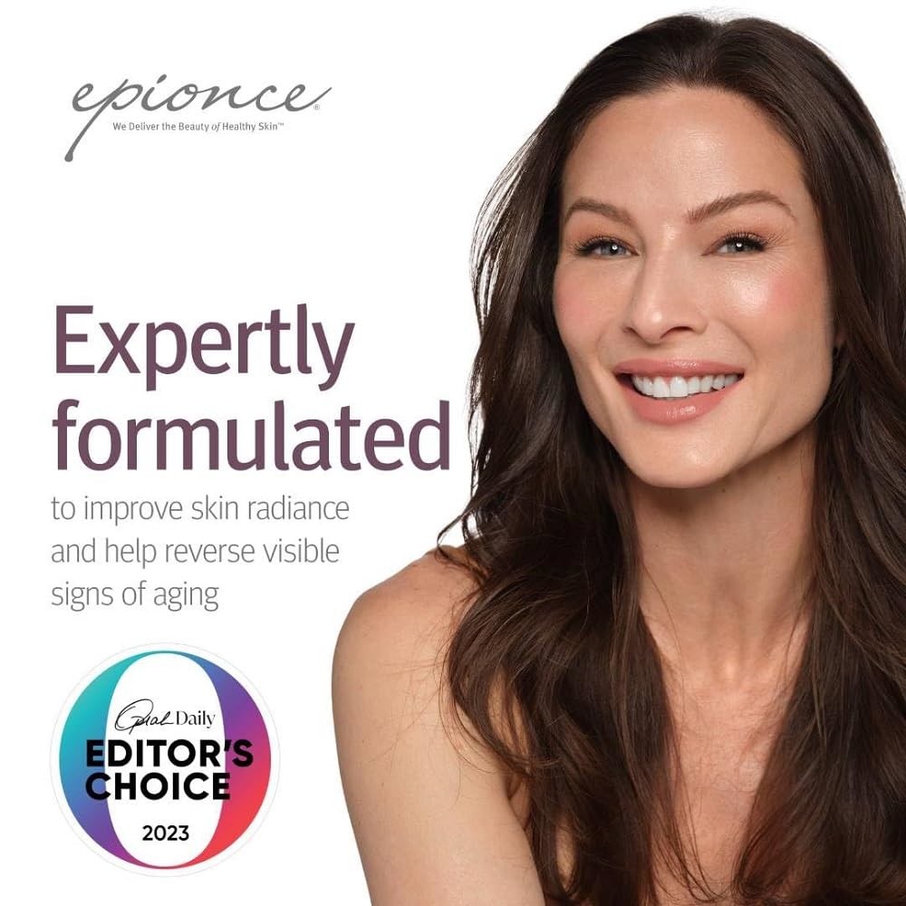 Before and after swatch of Epionce Renewal Lite demonstrating refined skin texture
