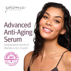 Epionce application on face at morning routine demonstrating easy layering