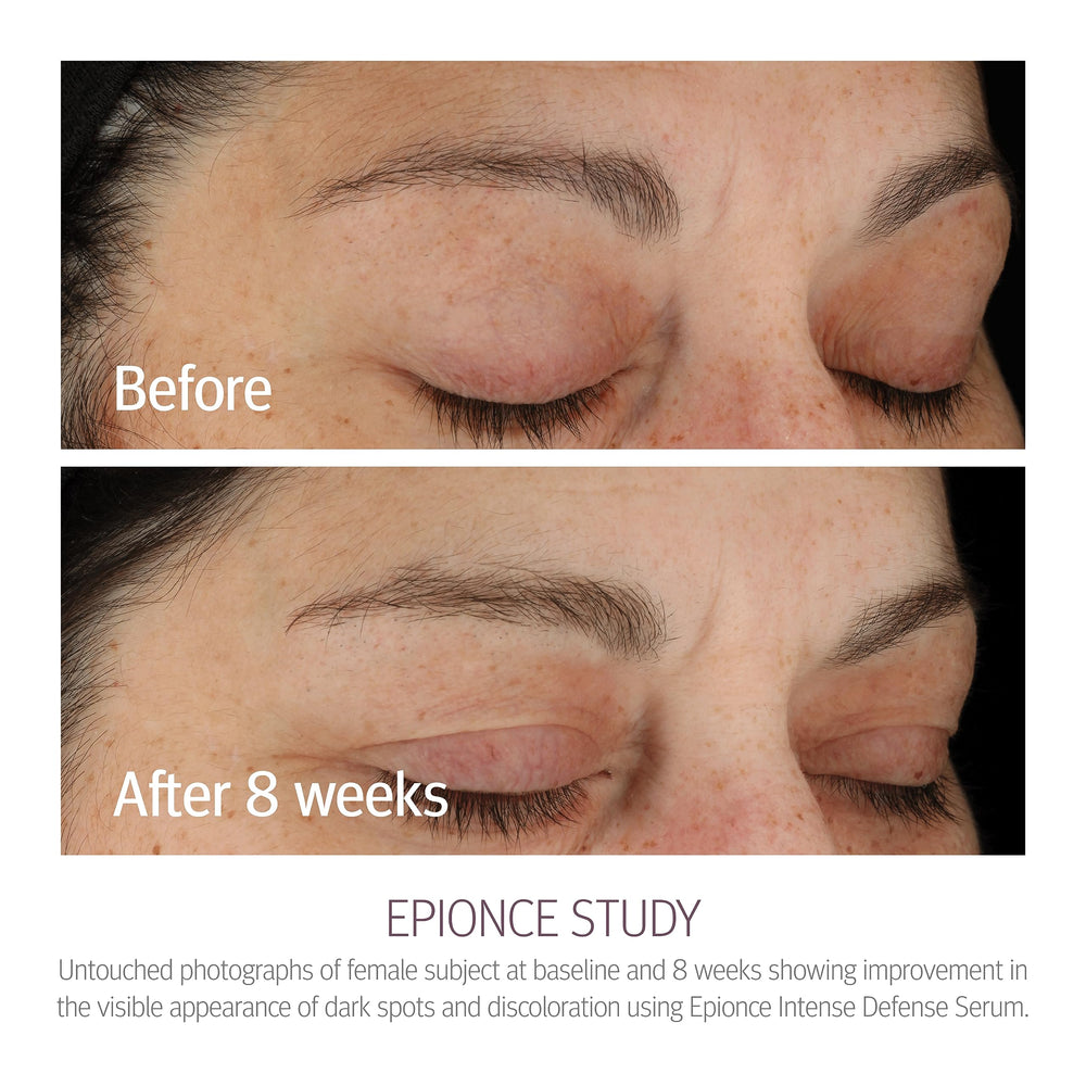 Epionce serum texture on hand showing lightweight absorbency and smooth finish