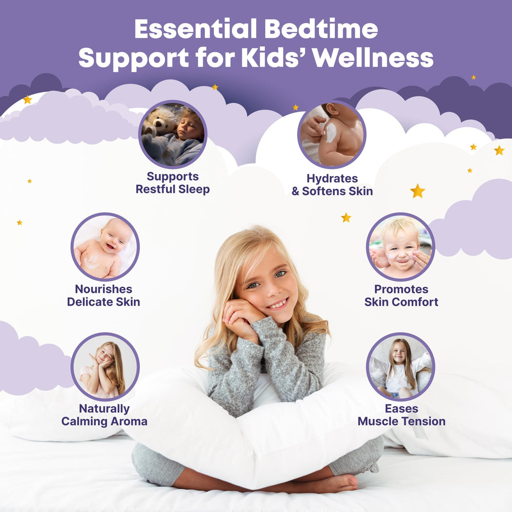 EpixCare applying lotion to child feet for calming bedtime routine