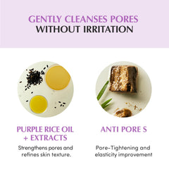 EQQUALBERRY emulsifying oil with water showing easy rinseability benefit