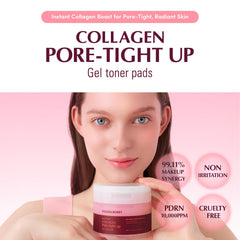 EQQUALBERRY open tub with stacked gel pads demonstrating convenience