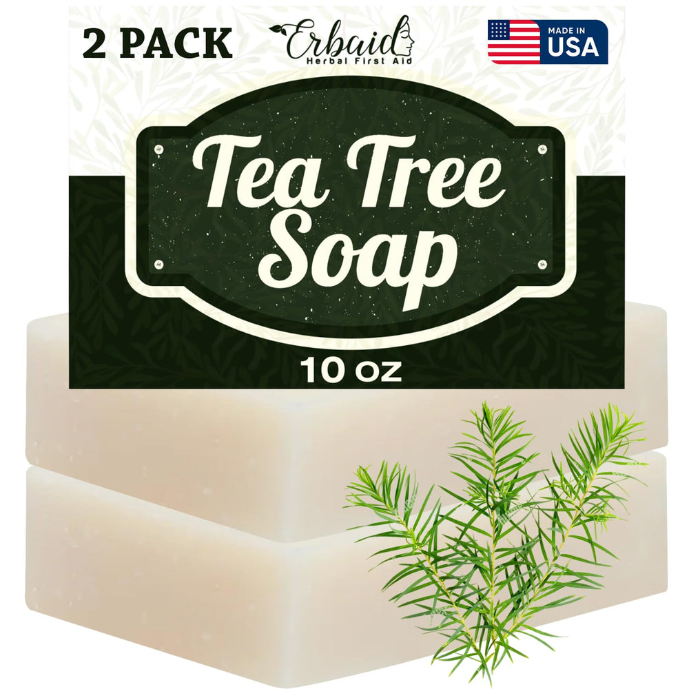 Erbaid bar front packaging showing natural cleanser benefits