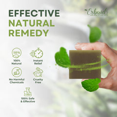 Erbaid soap in a camping kit showing portability and on-trail protection