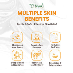 Erbaid papaya soap staged in bathroom showing natural, low-waste lifestyle