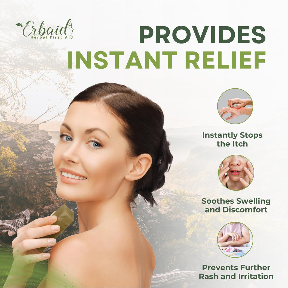 Erbaid soap bar close-up highlighting texture and natural ingredients for gentle cleansing