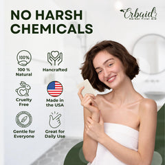 Erbaid soap with citrus ingredients highlighting refreshing scent
