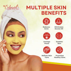 Erbaid powder texture close-up highlighting fine clay for even application