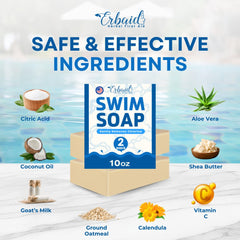 Erbaid family using bar poolside for gentle after-swim care