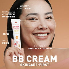 Erborian BB Cream close-up texture swirl demonstrating smooth blendability benefit