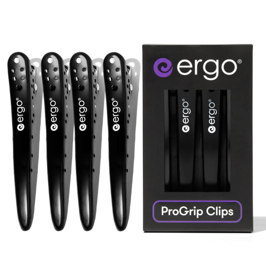 ergo front packaging showing four clips and durable design benefit