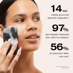 Erno Laszlo cleansing bar held in hand showing compact travel size