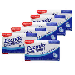 Escudo Ultra-Protect front packaging showing six individually wrapped bars for convenience