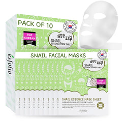 esfolio box front packaging showing brand and pack of ten masks for convenient hydration