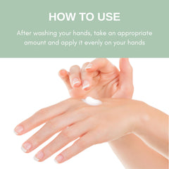 esfolio hand cream with gloved hands illustrating protection against cold and chapping