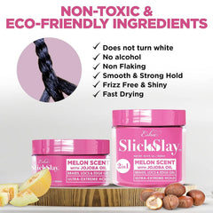 Esha Slick N Slay applied to edges showing precise control and tidy effect
