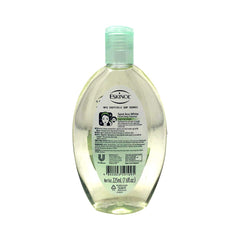 Eskinol pump and label close-up highlighting clear directions and ease