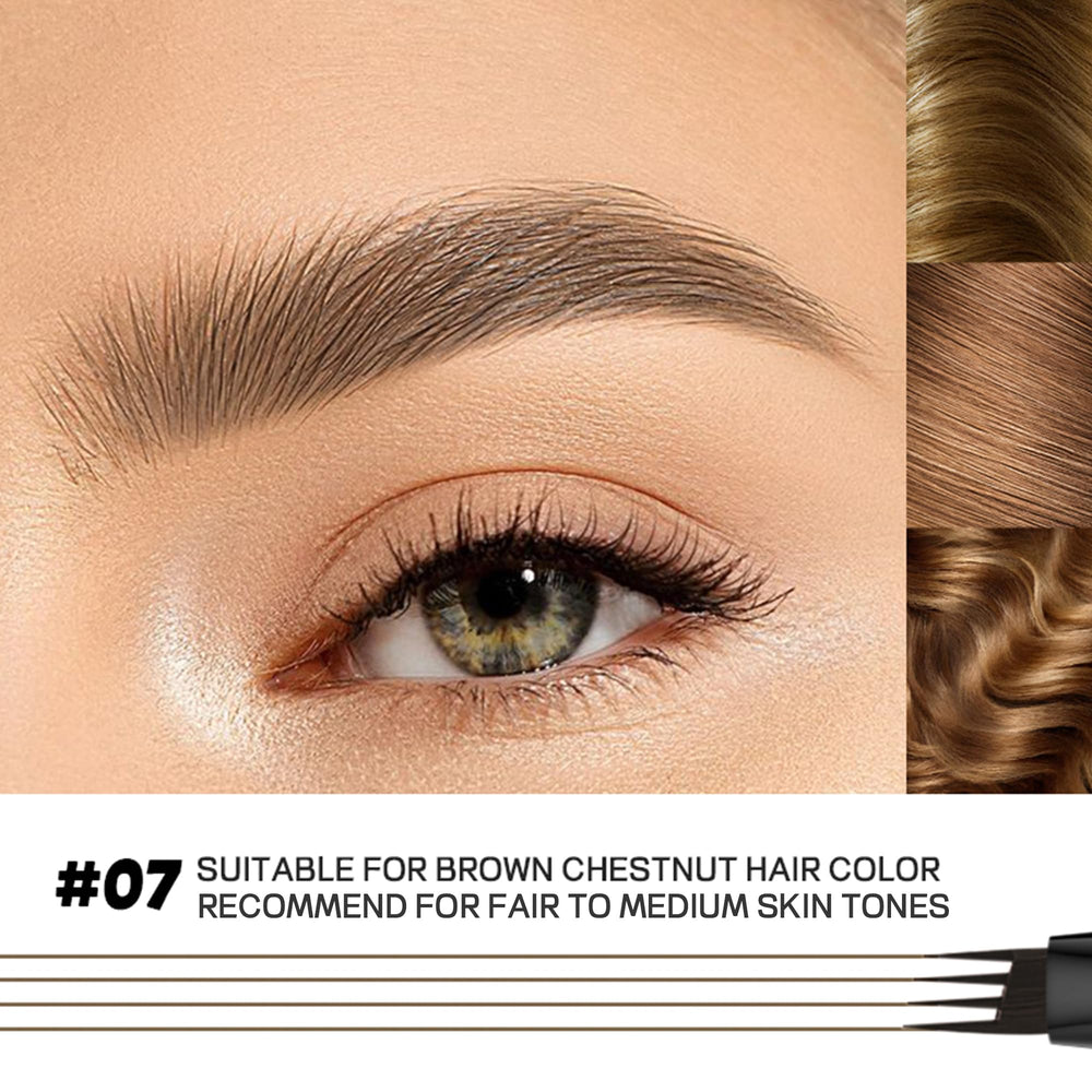 Espoce before and after sparse to defined brows transformation