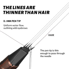 Espoce two pens laid with brushes, versatile styling options for users