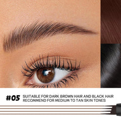 Espoce in use applying brows highlighting quick three-step routine and convenience