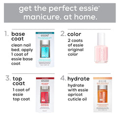 essie bottle styled on tabletop showing color inspiration benefit