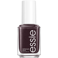 essie bottle front view showing neutral brown shade and glossy finish