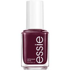essie Bahama Mama front bottle showing deep plum color and compact size benefit