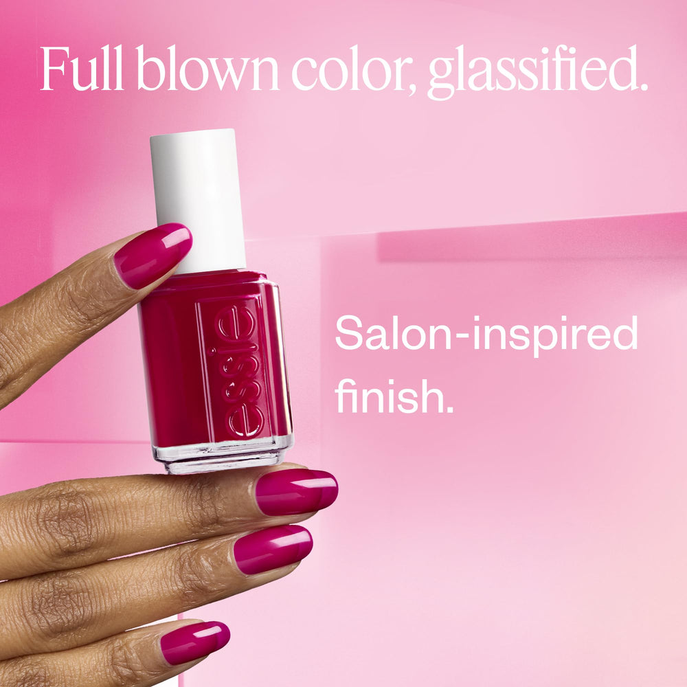 essie Blue Light on toenails demonstrating glossy salon-style pedicure