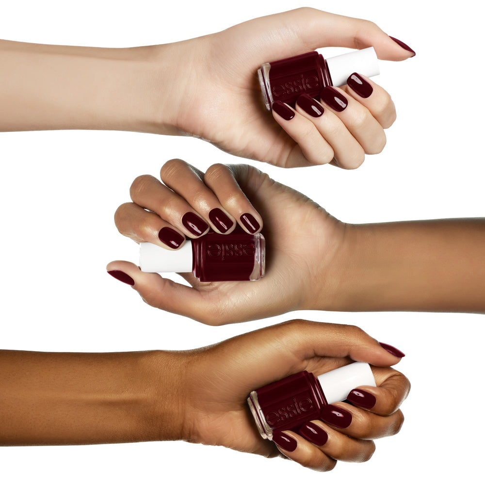 essie close-up of glossy dried surface highlighting high-shine finish