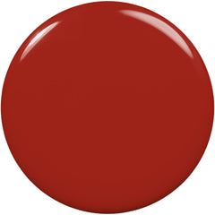 essie swatch on nail wheel demonstrating true burnt orange tone and precise color choice benefit